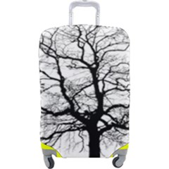 Tree-silhouette-winter-plant Luggage Cover (large) by 99art