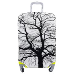 Tree-silhouette-winter-plant Luggage Cover (medium) by 99art