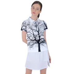 Tree-silhouette-winter-plant Women s Polo Tee