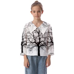 Tree-silhouette-winter-plant Kids  Sailor Shirt