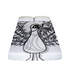 Peacock-plumage-display-bird Fitted Sheet (full/ Double Size)