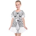 Peacock-plumage-display-bird Kids  Smock Dress View1