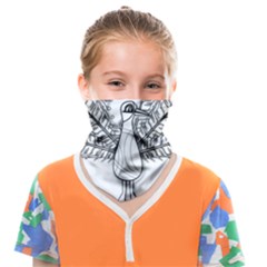 Peacock-plumage-display-bird Face Covering Bandana (kids)