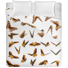 Butterfly Butterflies Insect Swarm Duvet Cover Double Side (california King Size) by 99art