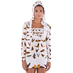 Butterfly Butterflies Insect Swarm Long Sleeve Hooded T-shirt by 99art