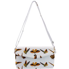 Butterfly Butterflies Insect Swarm Removable Strap Clutch Bag by 99art