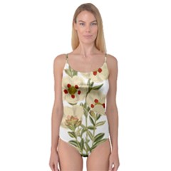 Nature-flower-leaf-plant-isolated Camisole Leotard  by 99art