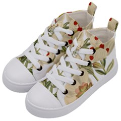 Nature-flower-leaf-plant-isolated Kids  Mid-top Canvas Sneakers by 99art