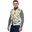 Nature-flower-leaf-plant-isolated Men s Short Button Up Puffer Vest	 View3