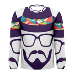 Party Hat Cartoon Men s Long Sleeve Tee