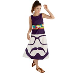 Party Hat Cartoon Summer Maxi Dress by 99art