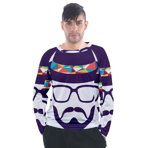 Party Hat Cartoon Men s Long Sleeve Raglan Tee by 99art