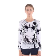 Graphic-design-vector-skull Women s Long Sleeve Tee