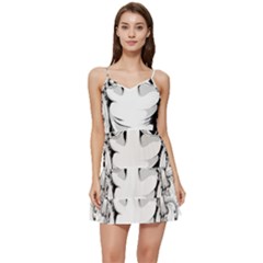 Graphic-design-vector-skull Short Frill Dress by 99art