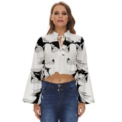 Graphic-design-vector-skull Boho Long Bell Sleeve Top