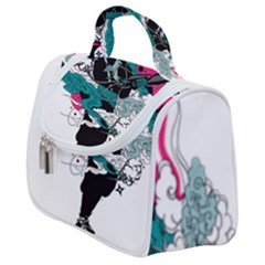 Japan Ninja-japanese-samurai-color- Satchel Handbag by 99art