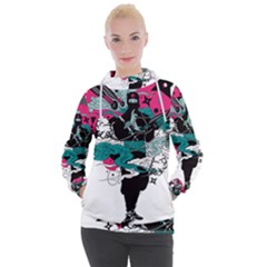 Japan Ninja-japanese-samurai-color- Women s Hooded Pullover