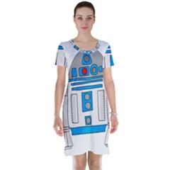 Technology-clip-art-r2d2 Short Sleeve Nightdress by 99art