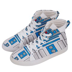 Technology-clip-art-r2d2 Men s Hi-top Skate Sneakers by 99art