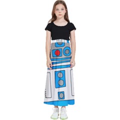 Technology-clip-art-r2d2 Kids  Flared Maxi Skirt by 99art