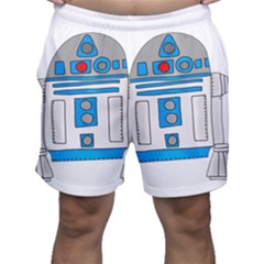 Technology-clip-art-r2d2 Men s Shorts by 99art