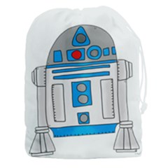 Technology-clip-art-r2d2 Drawstring Pouch (3xl) by 99art