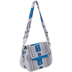 Technology-clip-art-r2d2 Saddle Handbag