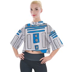 Technology-clip-art-r2d2 Mock Neck Tee by 99art