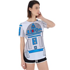 Technology-clip-art-r2d2 Perpetual Short Sleeve T-shirt by 99art