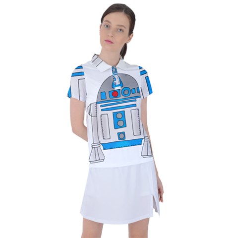 Technology-clip-art-r2d2 Women s Polo Tee by 99art