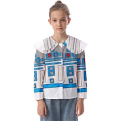 Technology-clip-art-r2d2 Kids  Peter Pan Collar Blouse by 99art