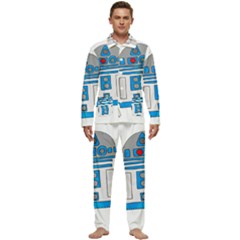 Technology-clip-art-r2d2 Men s Long Sleeve Velvet Pocket Pajamas Set by 99art