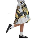 Scooter-motorcycle-boot-cartoon-vector Kids  Ruffle Flared Wrap Midi Skirt View3