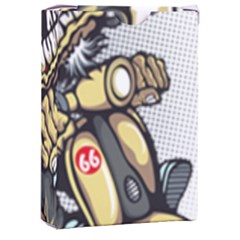 Scooter-motorcycle-boot-cartoon-vector Playing Cards Single Design (rectangle) With Custom Box