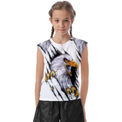 Eagle Kids  Raglan Cap Sleeve Tee by 99art