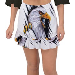 Eagle Fishtail Mini Chiffon Skirt by 99art