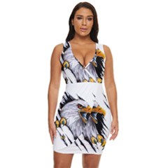 Eagle Draped Bodycon Dress