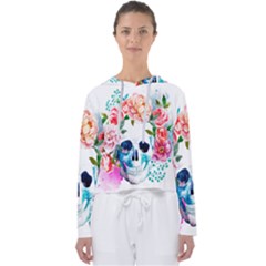 Day Of The Dead Skull Art Women s Slouchy Sweat by 99art