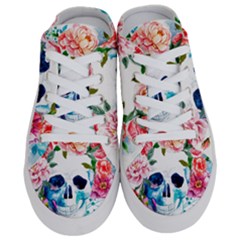 Day Of The Dead Skull Art Half Slippers by 99art