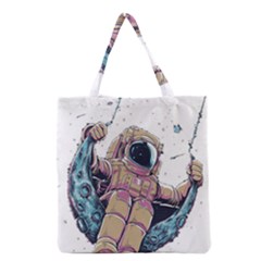 Drawing-astronaut Grocery Tote Bag by 99art