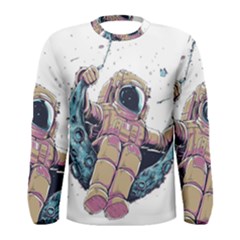 Drawing-astronaut Men s Long Sleeve Tee