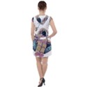 Drawing-astronaut Drawstring Hooded Dress View2