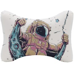 Drawing-astronaut Seat Head Rest Cushion by 99art