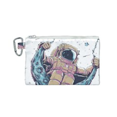 Drawing-astronaut Canvas Cosmetic Bag (small) by 99art