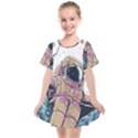 Drawing-astronaut Kids  Smock Dress View1