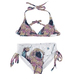 Drawing-astronaut Kids  Classic Bikini Set by 99art