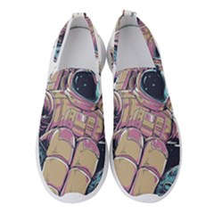 Drawing-astronaut Women s Slip On Sneakers by 99art