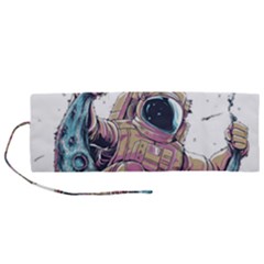 Drawing-astronaut Roll Up Canvas Pencil Holder (m) by 99art