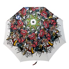 Mural Graffiti Paint Folding Umbrellas by 99art