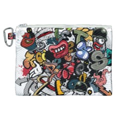 Mural Graffiti Paint Canvas Cosmetic Bag (xl) by 99art